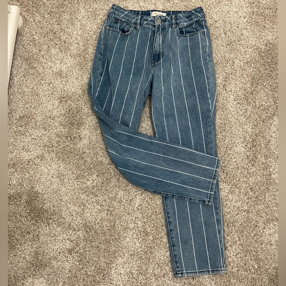 Pacsun striped mom jeans